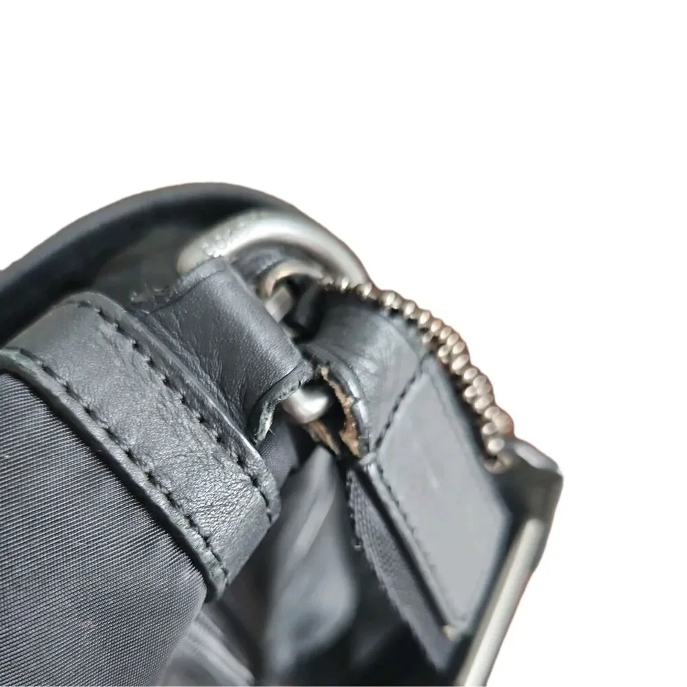 Vintage Coach Black Nylon & Leather Trim Messenger Bag - Picture 16 of 16